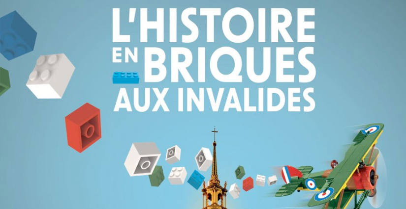 Exposition LEGO "L'Histoire en briques aux Invalides", au Musée de l’Armée à Paris.