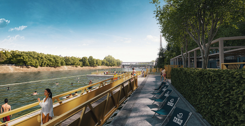 site de baignade de Grenelle : paris en seine 2025 avec les enfants