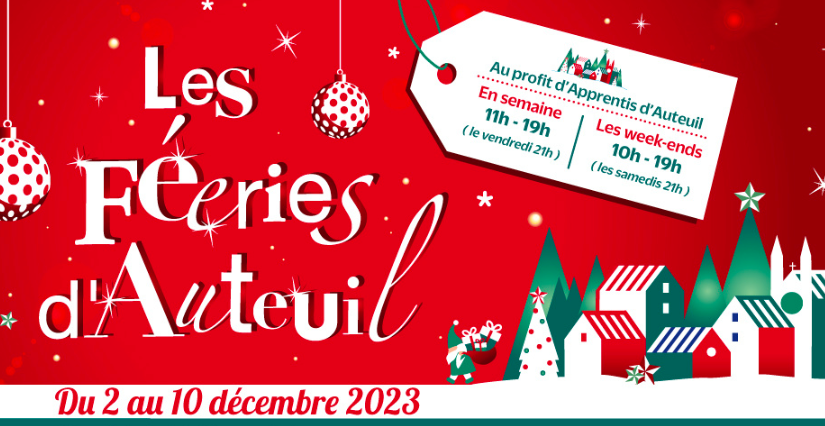 Marché et animations de Noël des Féeries d'Auteuil , Paris 16ème