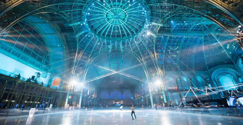 Patinoire en famille, au Grand Palais des Glaces à Paris