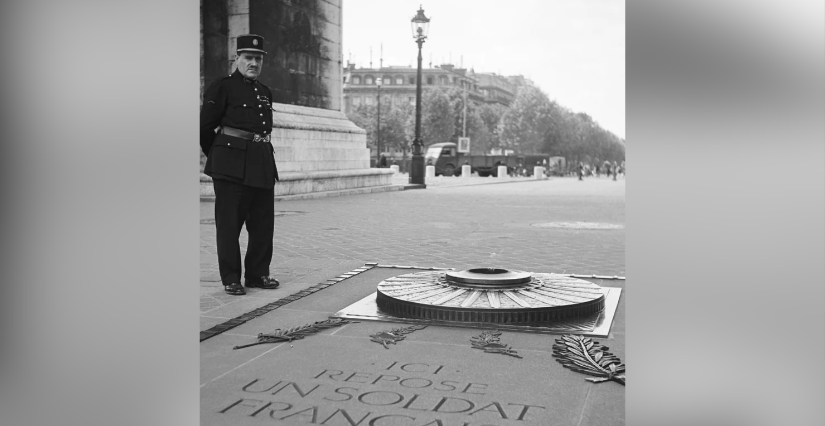 Visite commentée "Le Soldat inconnu et la Flamme du Souvenir" à  l'Arc de triomphe, Paris 8e