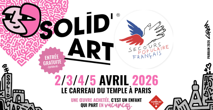 SOLID'art Paris 2026 au Carreau du Temple avec le Secours Populaire