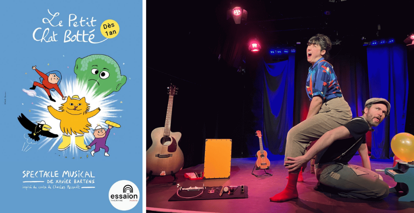 Spectacle musical "Le Petit Chat botté", en famille au Théâtre Essaïon, Paris 4ᵉ