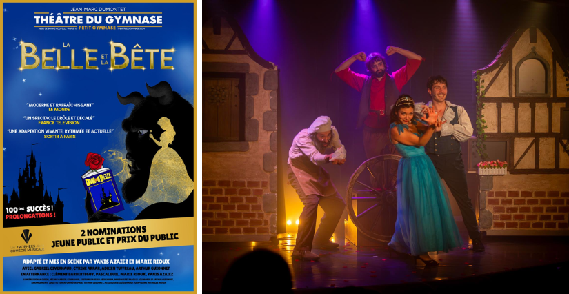 Spectacle "La Belle et La Bête" en famille au Théâtre du Gymnase, Paris 10ᵉ