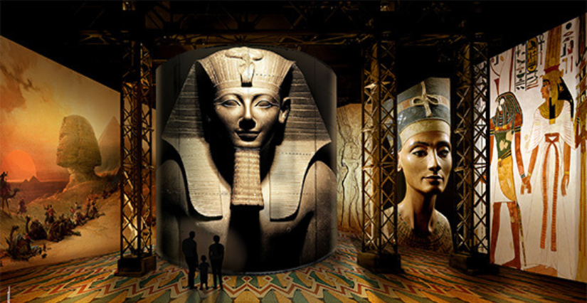 Exposition "L'Égypte des Pharaons", remontons le temps en famille à l'Atelier des Lumières