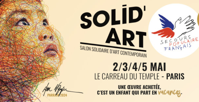 SOLID'art Paris 2024 au Carreau du Temple avec le Secours Populaire