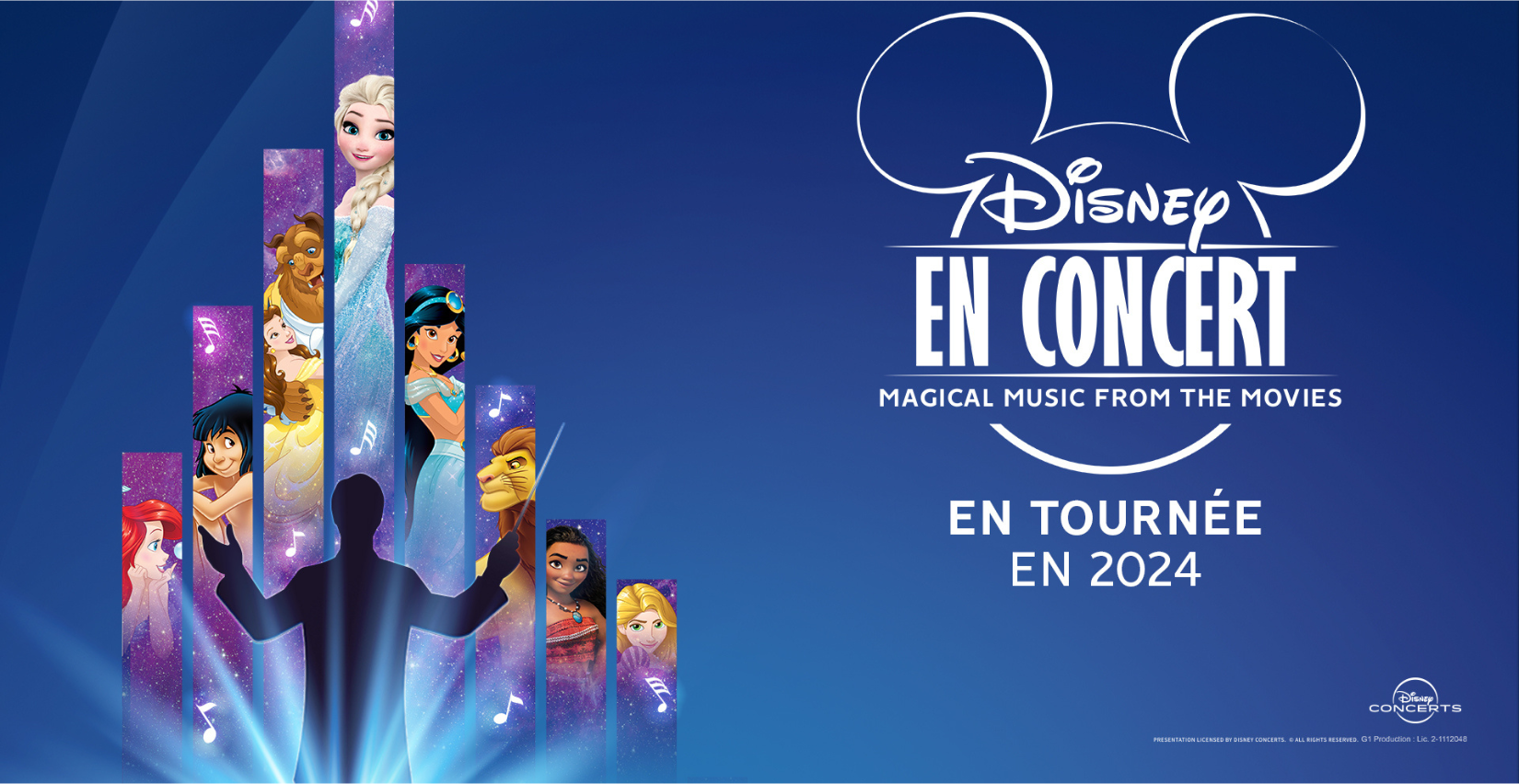 Spectacle familial Disney en concert au zénith de Paris 
