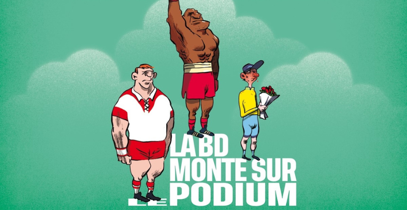 Exposition “La BD monte sur le podium : Le sport dans le 9ᵉ art”, Médiathèque Hélène Berr, Paris