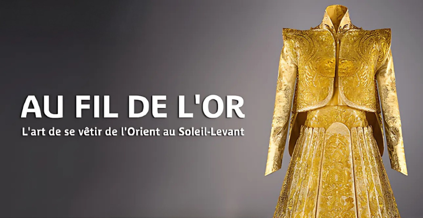 Visite en famille de l'exposition "Au fil de l’or", au musée du Quai Branly-Jacques Chirac à Paris 7e