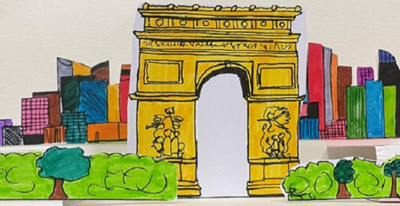 Visite-atelier "Pop Up ! Vue sur la ville" avec les enfants à l'Arc de Triomphe