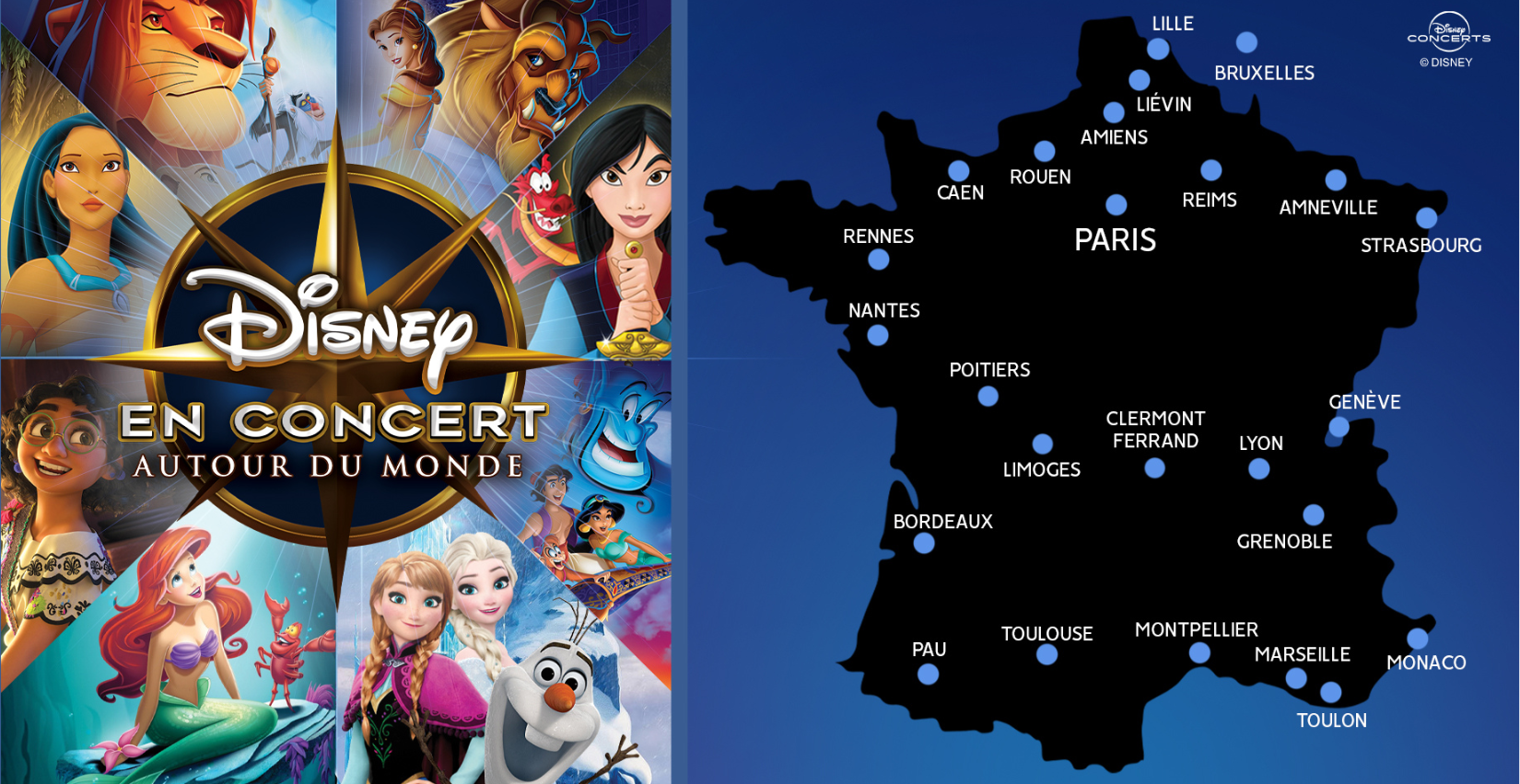 Disney en Concert : Autour du Monde” : un voyage musical au Zénith de Paris La Villette.