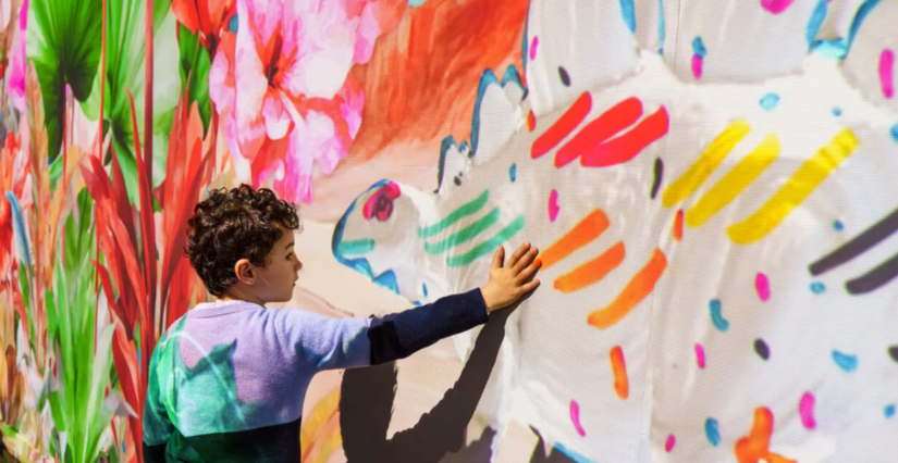 Expérience "L'Atelier des Enfants" à l’Atelier des Lumières, Paris 11e